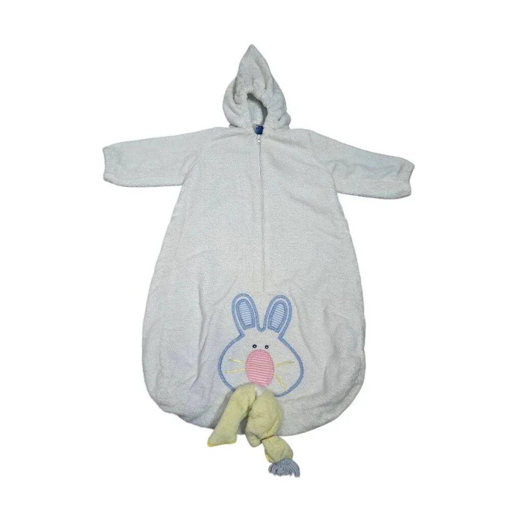 Vintage Baby Hooded Bath Towel Bunny